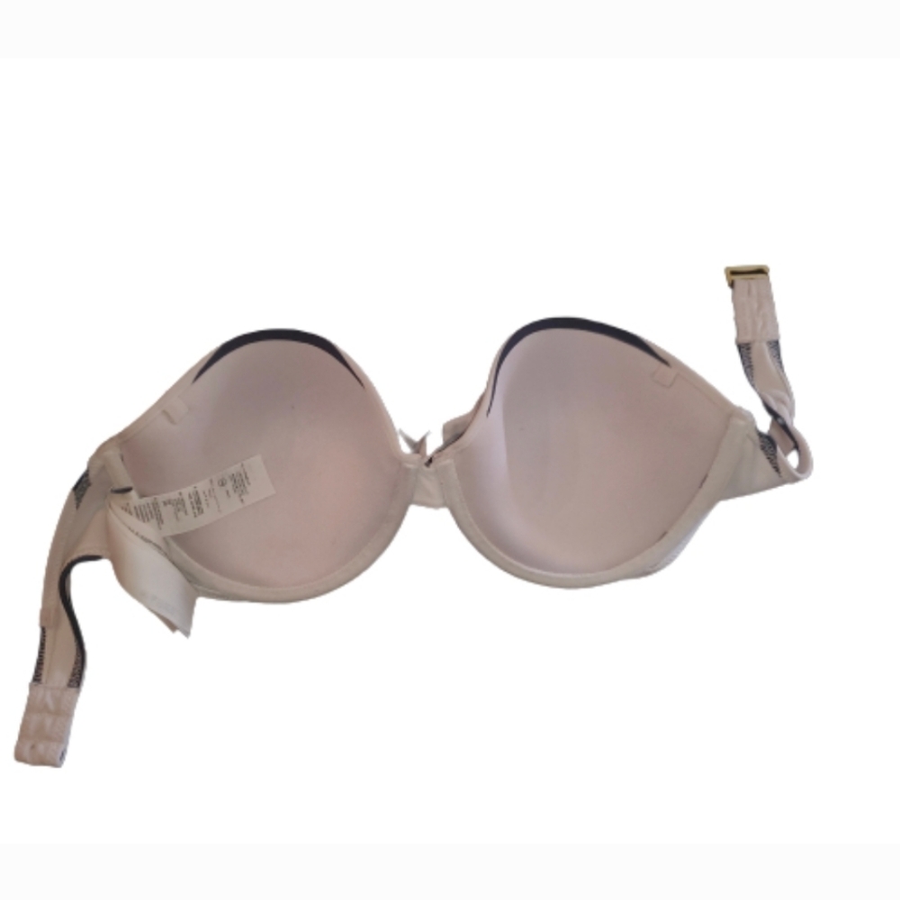 A&F Striped Twist Knot Bikini Top Blue White 34D - Picture 4 of 6